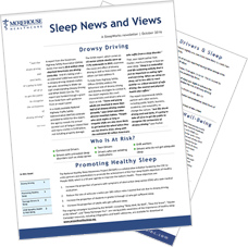 screenshot of Sleep Newsletter